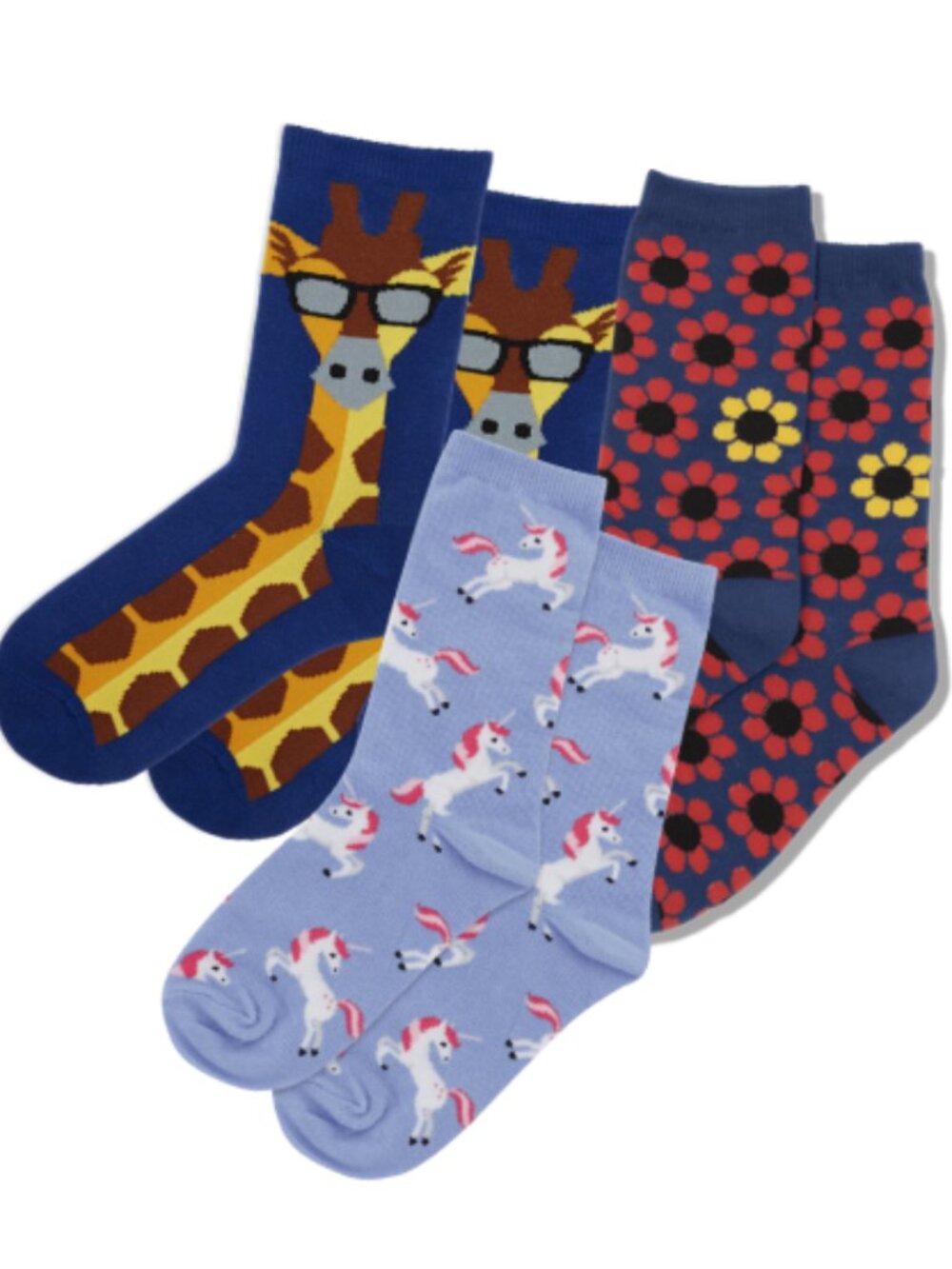 Kid's HOTSOX Crew Sock Bundle | Fun Patterns | Mix & Match | NWT